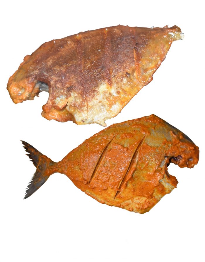 Black Pomfret cooked